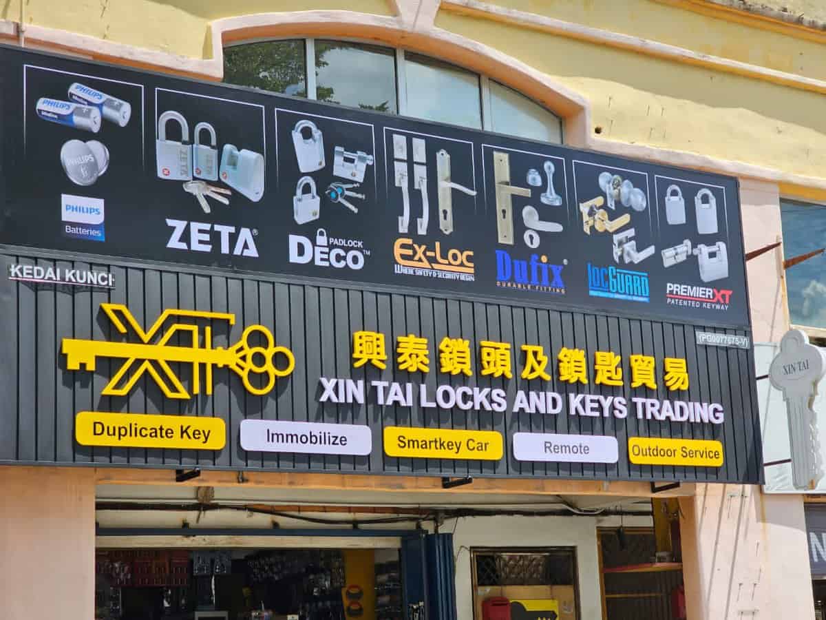 Xin Tai Lock & Keys Trading Kedai Kunci Kedah