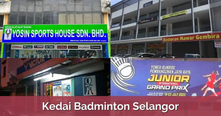 9 Kedai Badminton Selangor