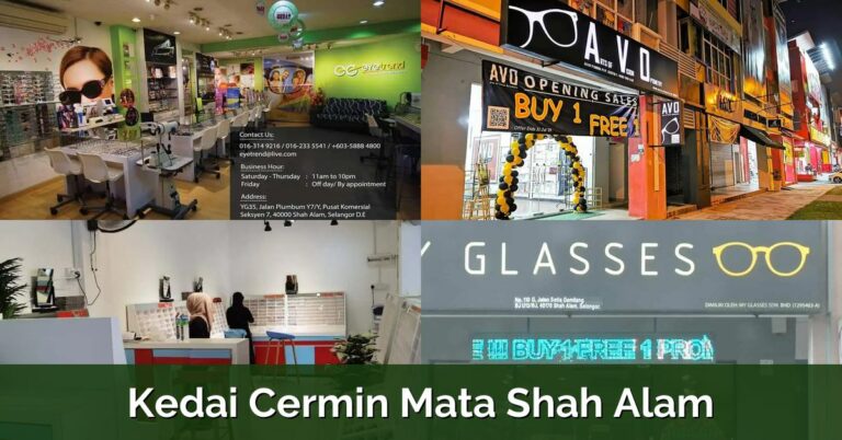 7 Kedai Cermin Mata Shah Alam