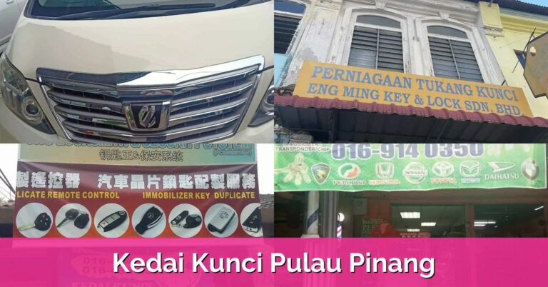 10 Kedai Kunci Pulau Pinang